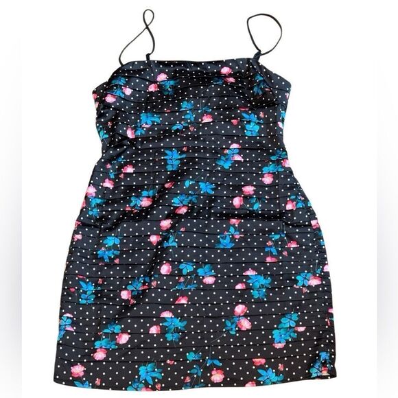 NWT For Love & Lemons Posey Mini Dress in Black Size Large - Picture 6 of 7